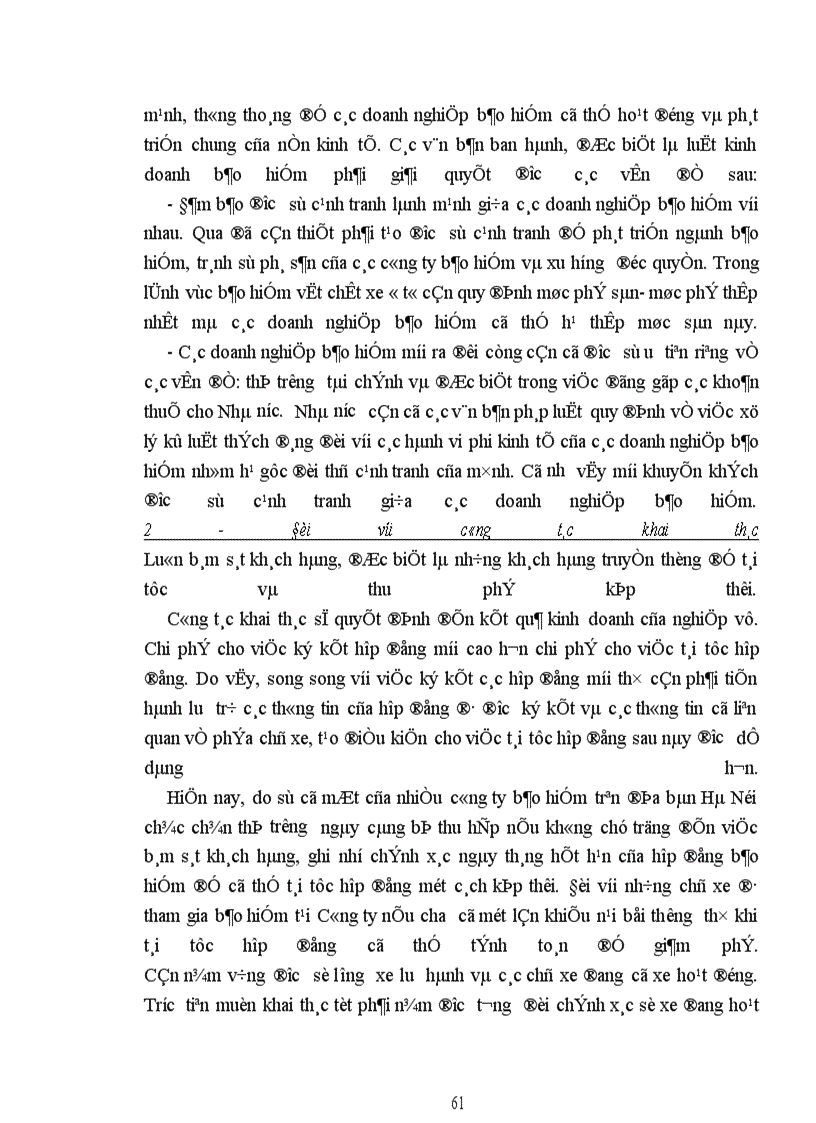 image for page Một số kiến nghị nhằm nâng cao hiệu quả của nghiệp vụ bảo hiểm vật chất xe ôtô tại công ty bảo hiểm Hà Nội.
