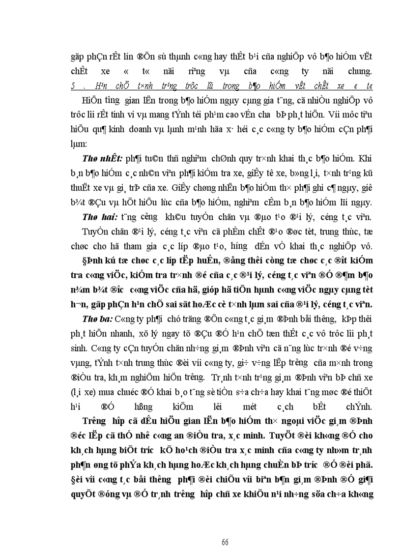 image for page Một số kiến nghị nhằm nâng cao hiệu quả của nghiệp vụ bảo hiểm vật chất xe ôtô tại công ty bảo hiểm Hà Nội.