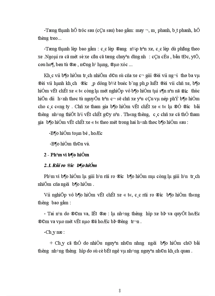 image for page Một số biện pháp nhằm nâng cao hiệu quả của nghiệp vụ bảo hiểm vật chất xe ôtô tại công ty bảo hiểm Hà Nội.