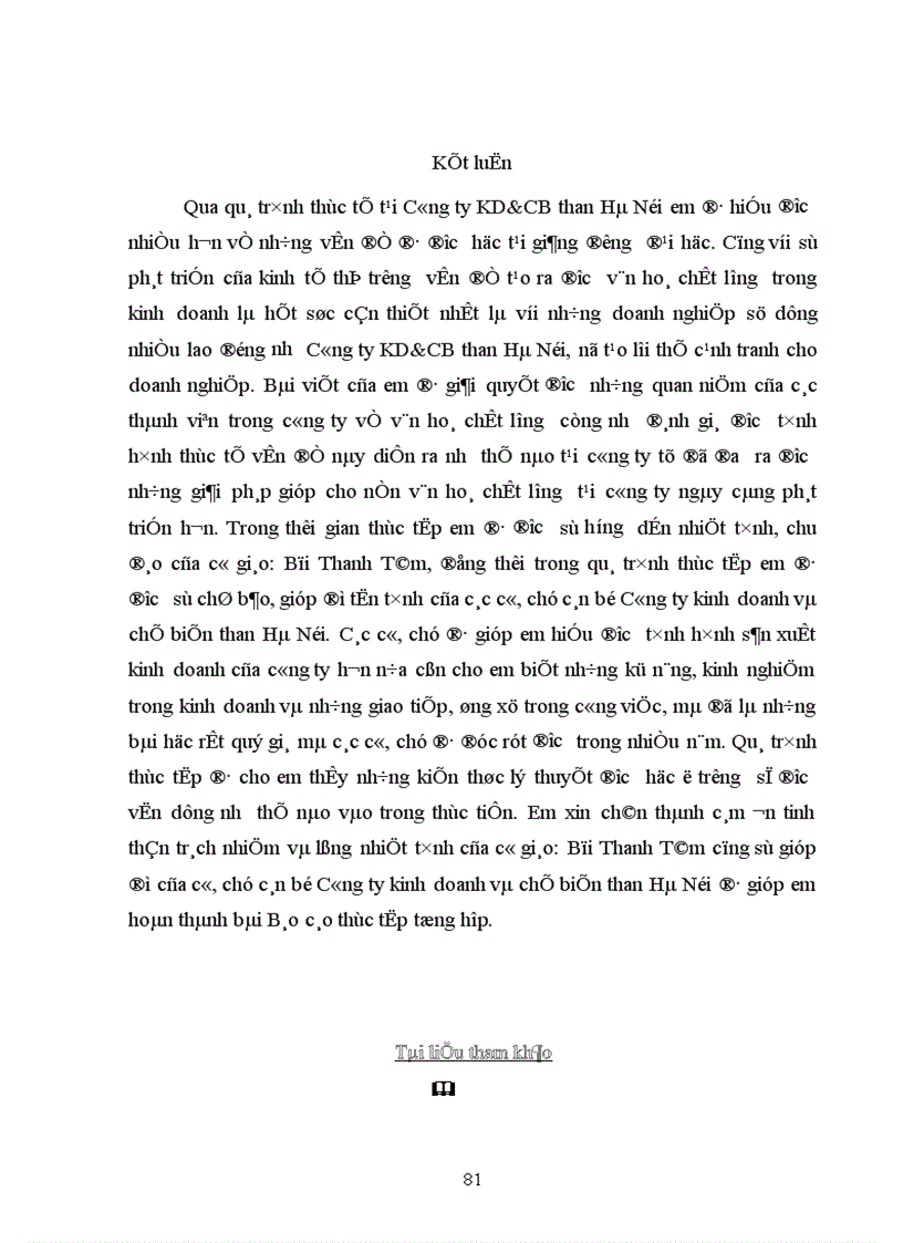 image for page Xây dựng nền văn hoá chất lượng vững mạnh tại công ty kinh doanh và chế biến than Hà Nội.