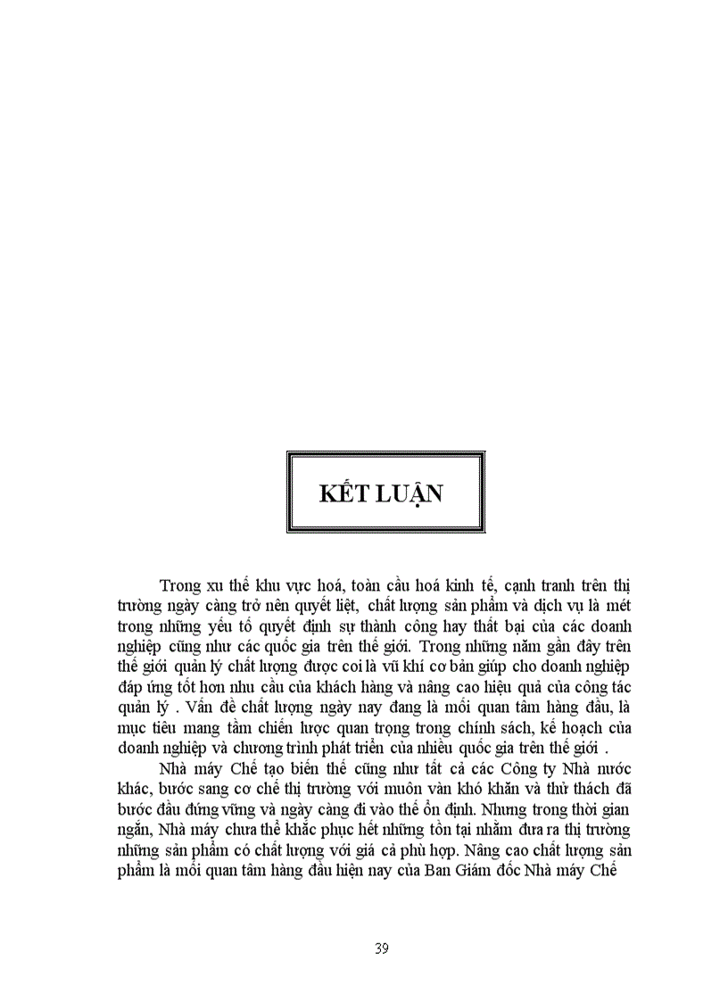 image for page Quản lý chất lượng sản phẩm ở Nhà máy Chế tạo biến thế.