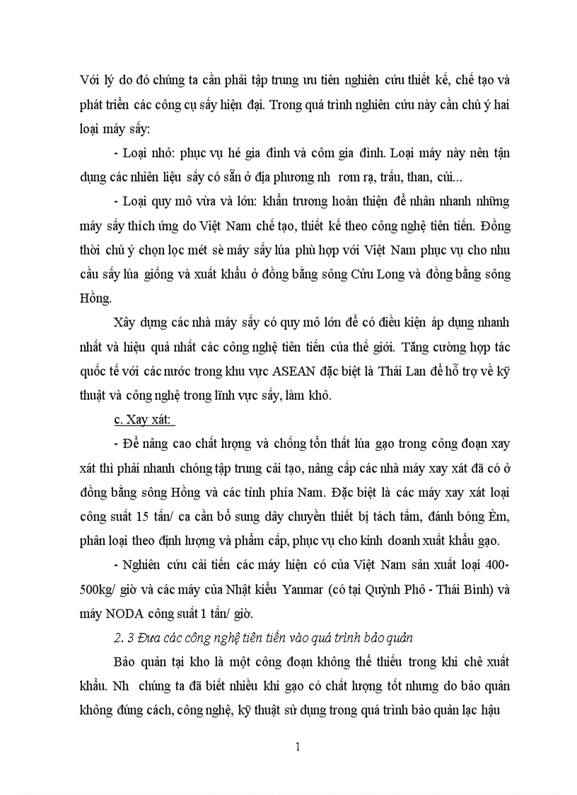 image for page Hiện trạng chất lượng - quản lý chất lượng gạo và một số giải pháp nâng cao chất lượng gạo xuất khẩu.