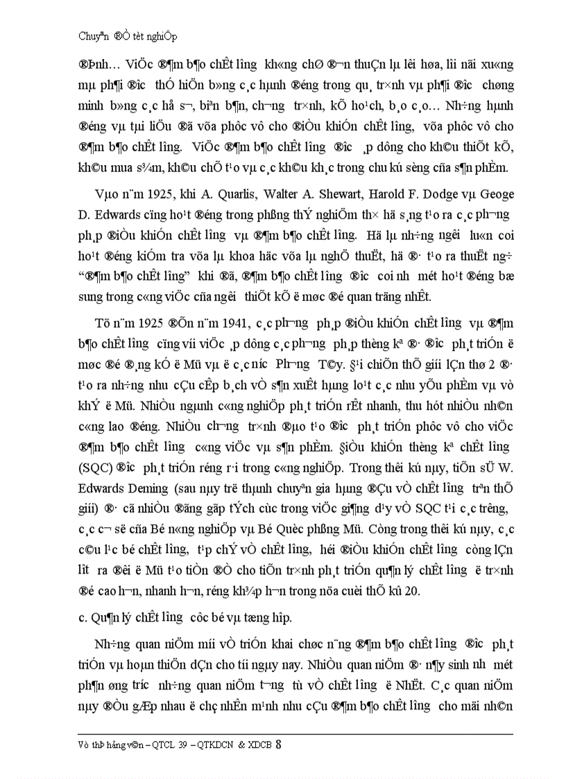 image for page Những biện pháp để duy trì và phát triển việc áp dụng hệ thống quản lý chất lượng theo ISO 9002 ở Công ty da giầy Hà Nội.