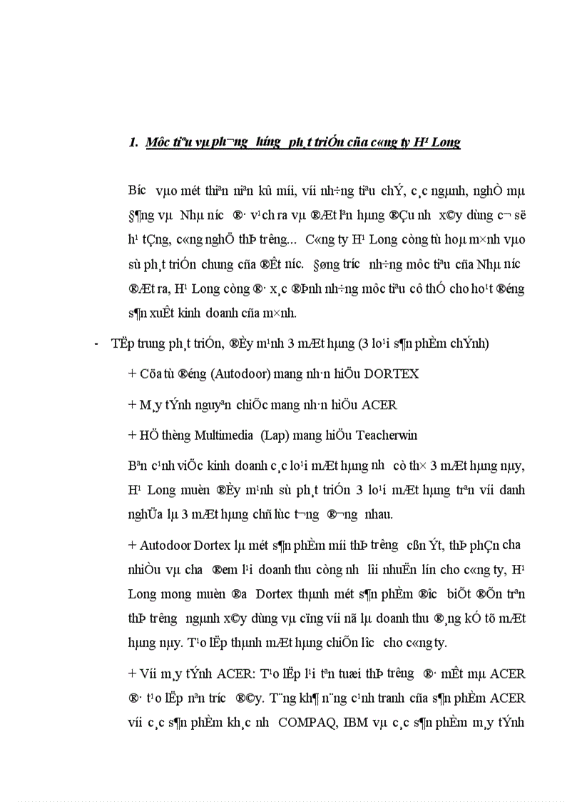 image for page Ứng dụng Marketing trong việc nâng cao hiệu quả hoạt động kinh doanh ở công ty kỹ thuật công nghệ Hạ Long.