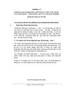 Thực trạng và một số biện pháp nhằm hoàn thiện chính sách Marketing cho thị trường khách Mỹ tại chi nhánh công ty Dịch vụ Du lịch Đường Sắt Sài Gòn.