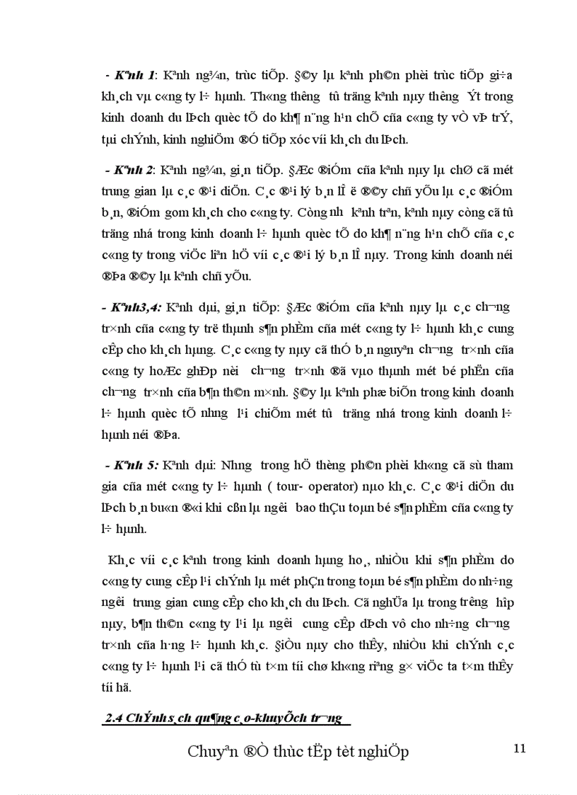 image for page Thực trạng và một số biện pháp nhằm hoàn thiện chính sách Marketing cho thị trường khách Mỹ tại chi nhánh công ty Dịch vụ Du lịch Đường Sắt Sài Gòn.