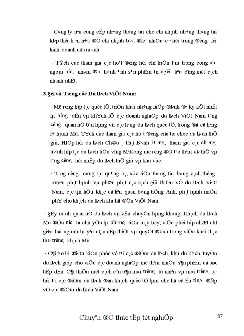 image for page Thực trạng và một số biện pháp nhằm hoàn thiện chính sách Marketing cho thị trường khách Mỹ tại chi nhánh công ty Dịch vụ Du lịch Đường Sắt Sài Gòn.