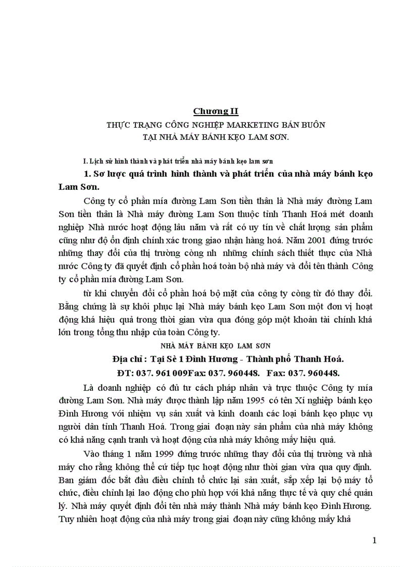 image for page Hoàn thiện công nghệ Marketing bán buôn ở nhà máy bánh kẹo Lam Sơn.