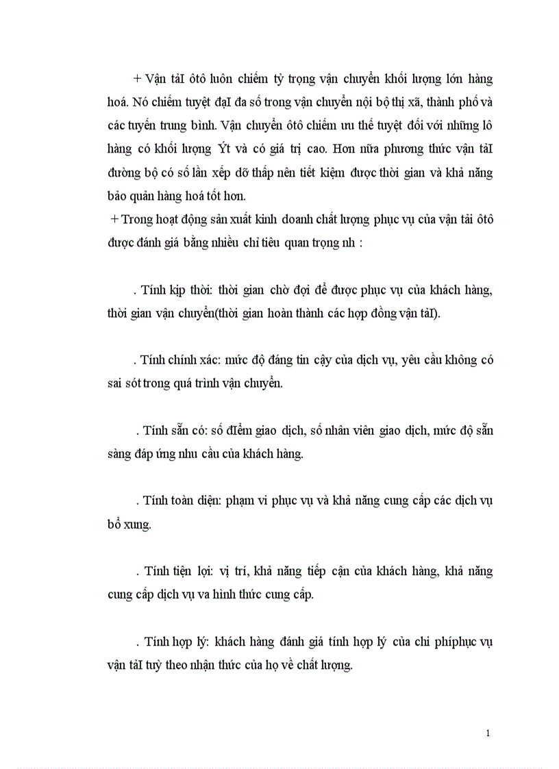 image for page Thực trạng và giải pháp marketing cho dịch vụ vận tải ôtô tại công ty Vận tải và đại lý vận tải.