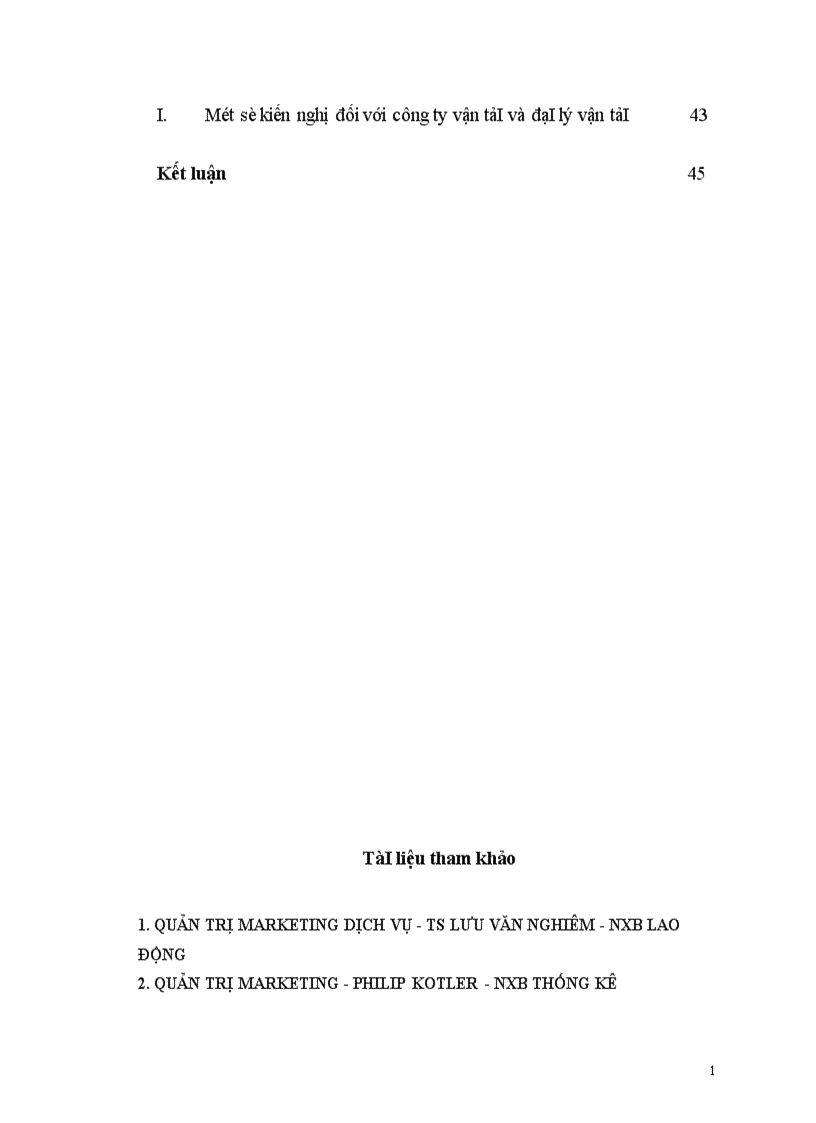 image for page Thực trạng và giải pháp marketing cho dịch vụ vận tải ôtô tại công ty Vận tải và đại lý vận tải.