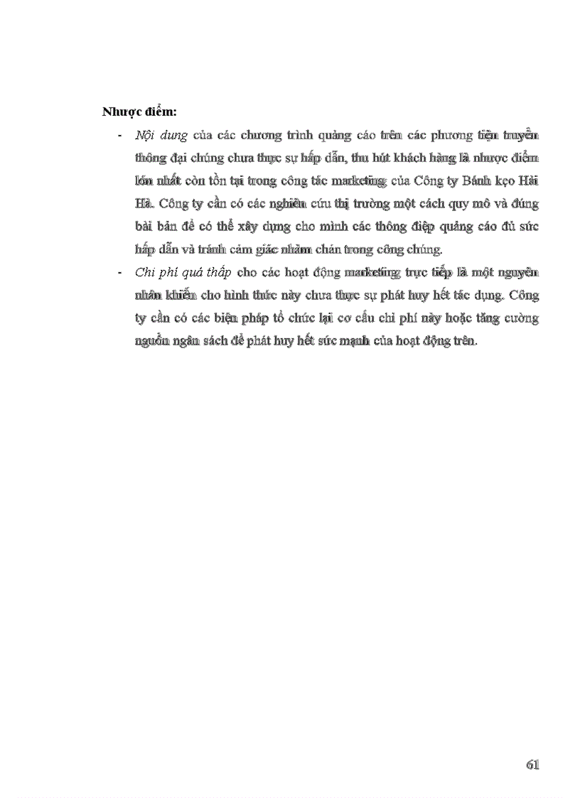 image for page Xây dựng một số giải pháp nhằm hoàn thiện chương trình quảng cáo, khuyến mãi cho công ty bánh kẹo Hải Hà.