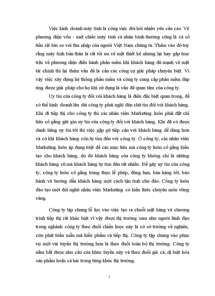 image for page Ảnh hưởng của cạnh tranh đến hoạt động Marketing sản phẩm Máy Tính ở công ty FPT.