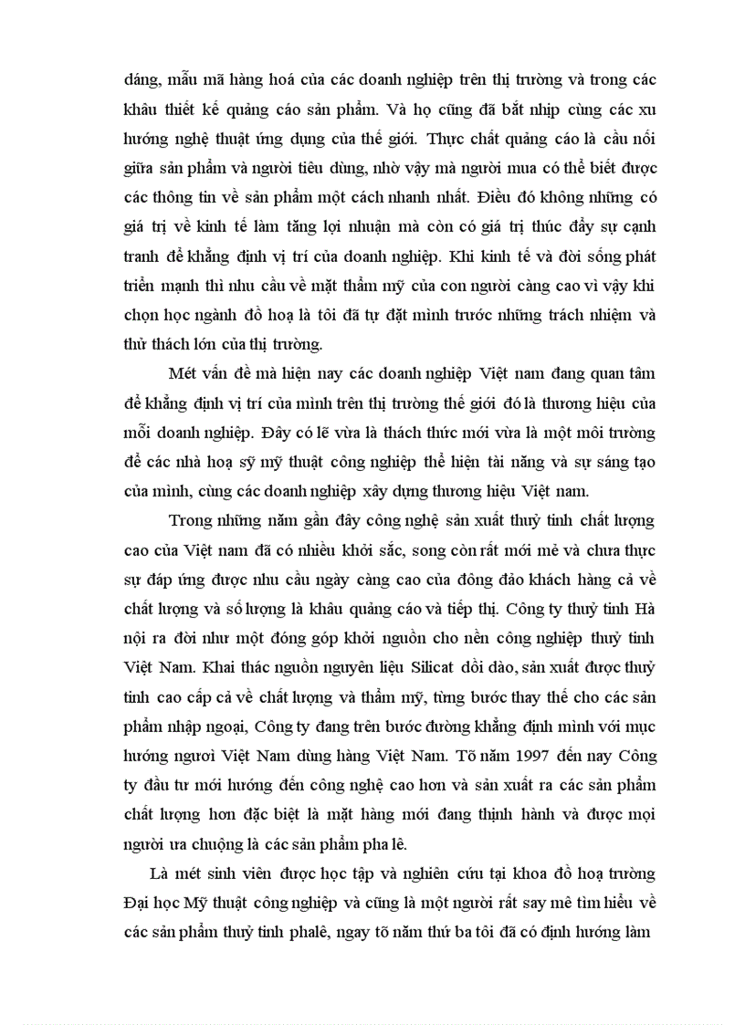 image for page Quảng cáo cho công ty Thuỷ tinh Hà Nội.