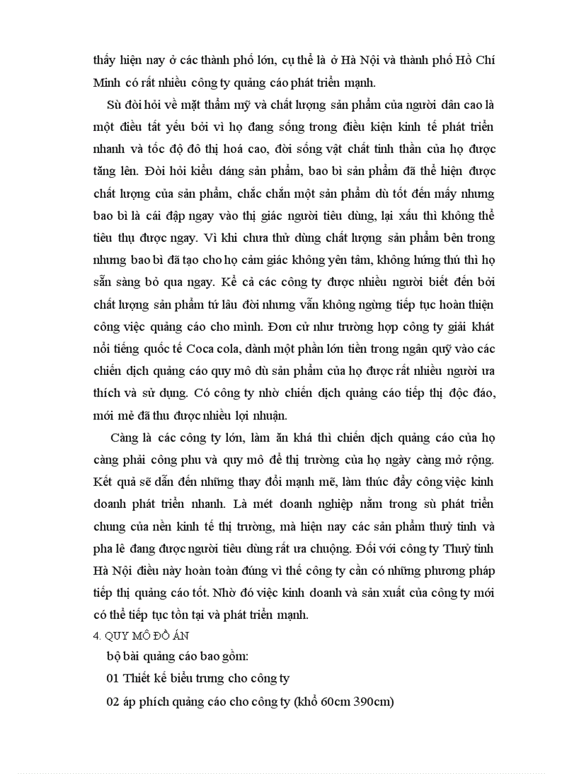 image for page Quảng cáo cho công ty Thuỷ tinh Hà Nội.