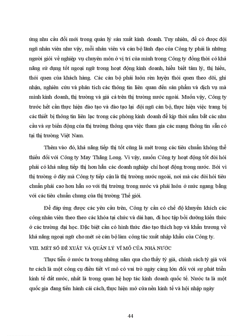 image for page Hoàn thiện hoạt động Marketing xuất khẩu sản phẩm may mặc của Công ty May Thăng Long.