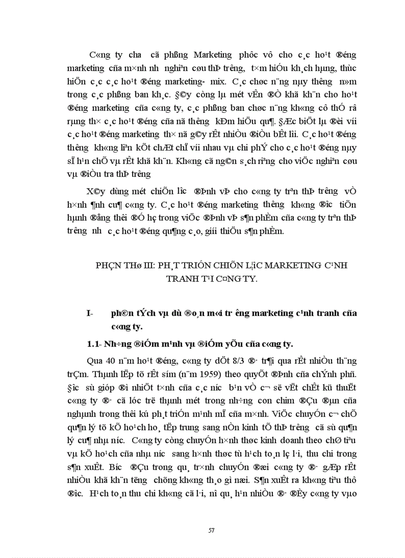 image for page Phát triển chiến lược marketing cạnh tranh tại Công ty Dệt 8-3.