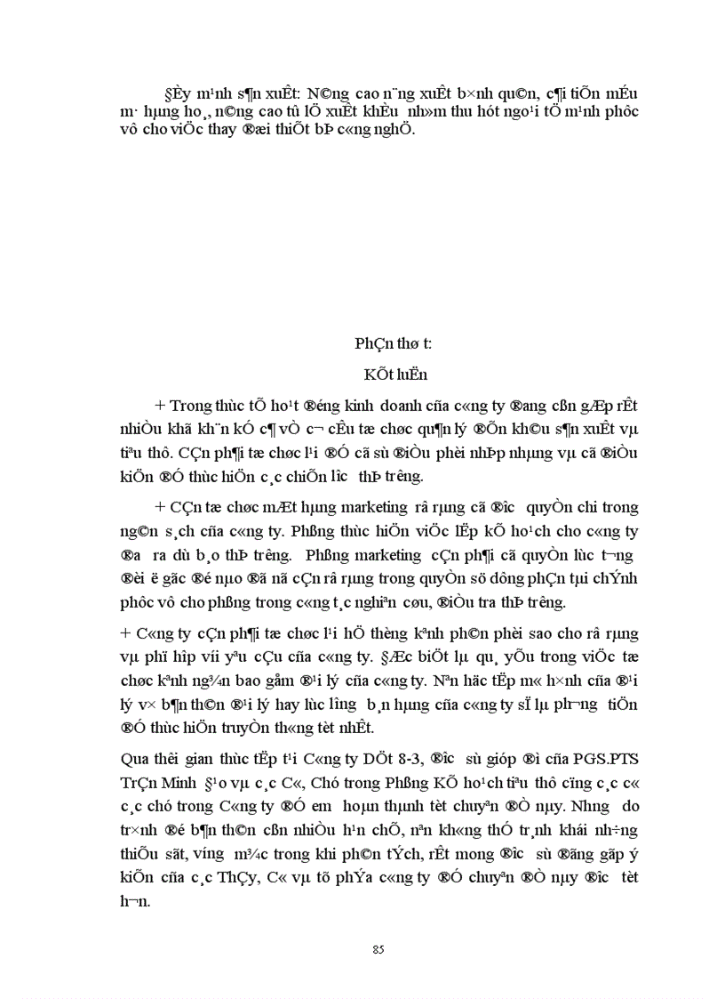 image for page Phát triển chiến lược marketing cạnh tranh tại Công ty Dệt 8-3.