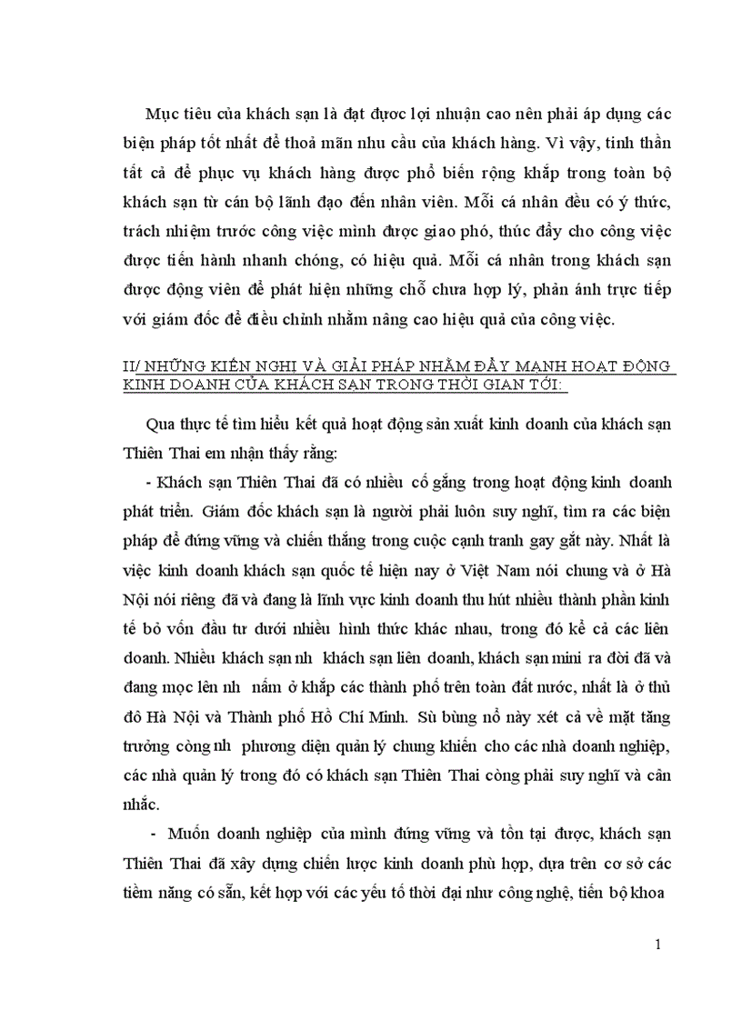 image for page Khái quát sản xuất kinh doanh và tổ chức quản lý của khách sạn Thiên Thai.