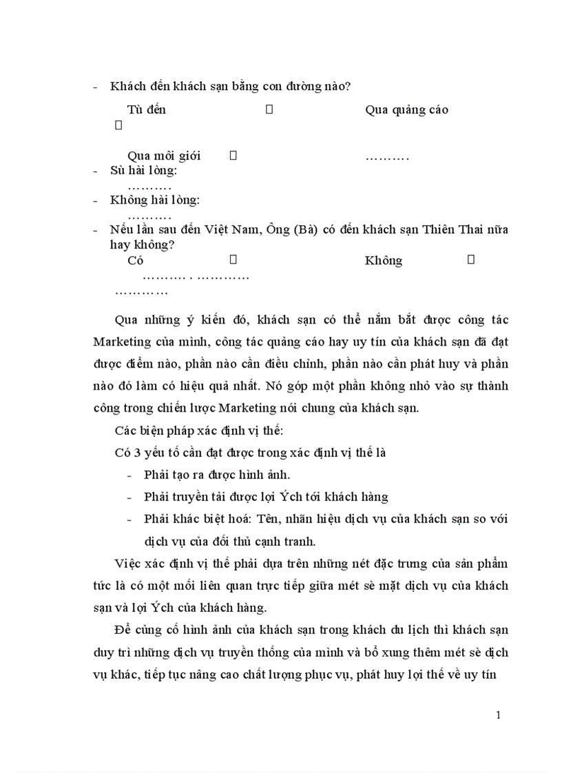 image for page Khái quát sản xuất kinh doanh và tổ chức quản lý của khách sạn Thiên Thai.