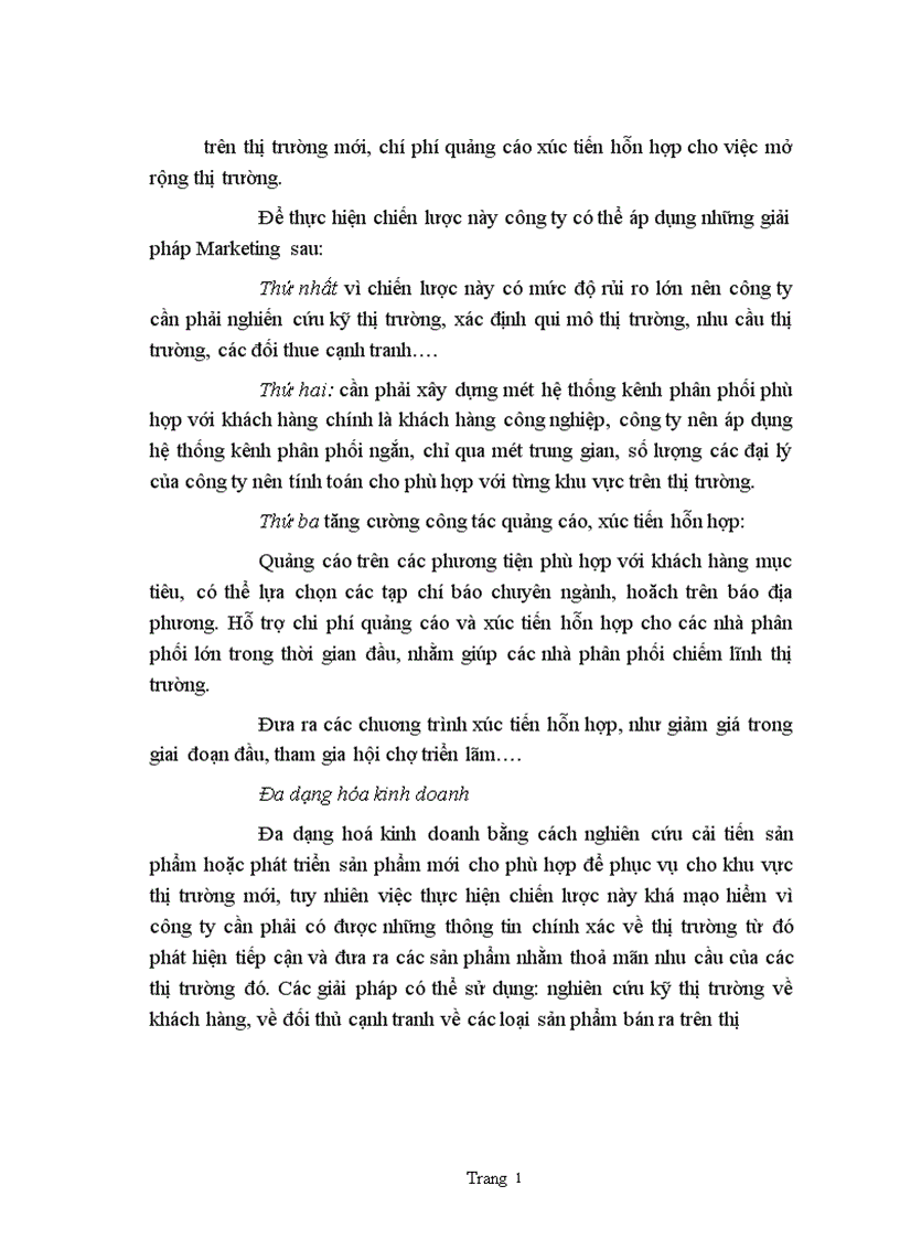 image for page Một số giải pháp Marketing nhămg duy trì và mở rộng thị trường sản phẩm động cơ điện của công ty chế tạo máy điện Việt Nam- Hungari.