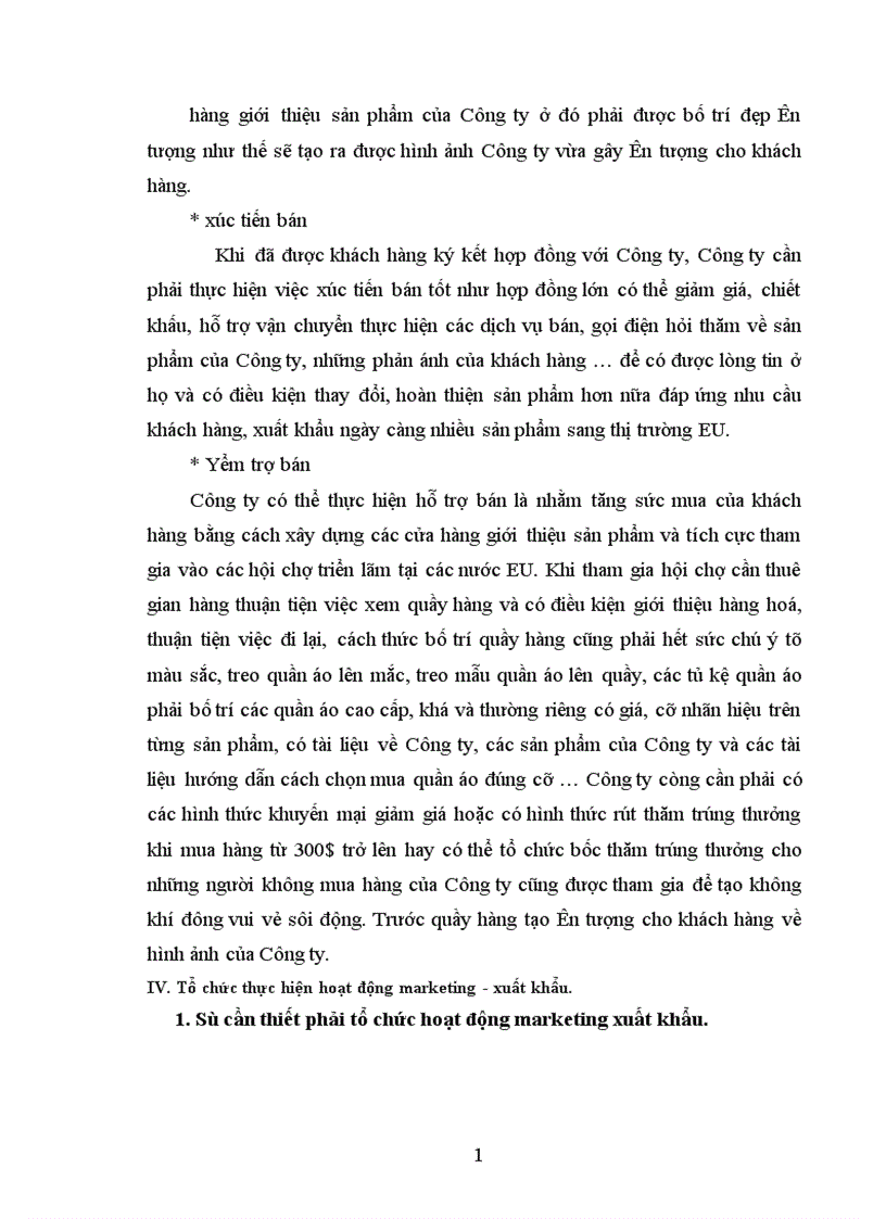 image for page Giải pháp Marketing nhằm nâng cao năng lực cạnh tranh hướng về xuất khẩu sản phẩm may mặc sang thị trường EU- ứng dụng tại công ty may Chiến Thắng.