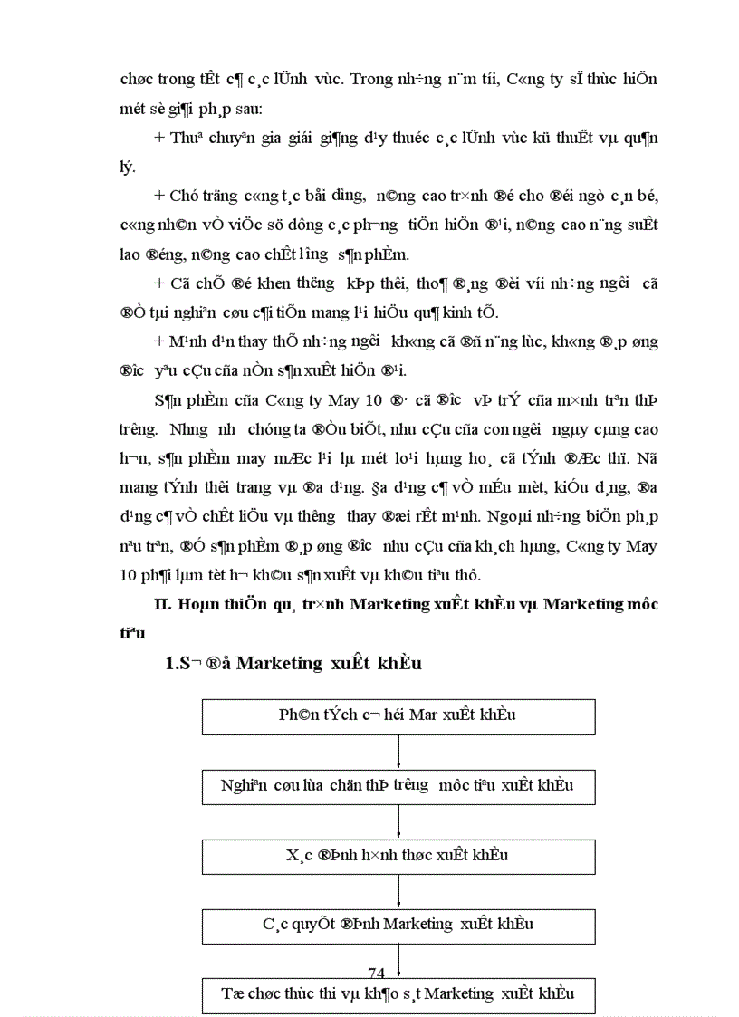 image for page Hoàn thiện các giải pháp MAR- MIX xuất khẩu hàng may mặc của công ty May 10 sang thị trường EU.