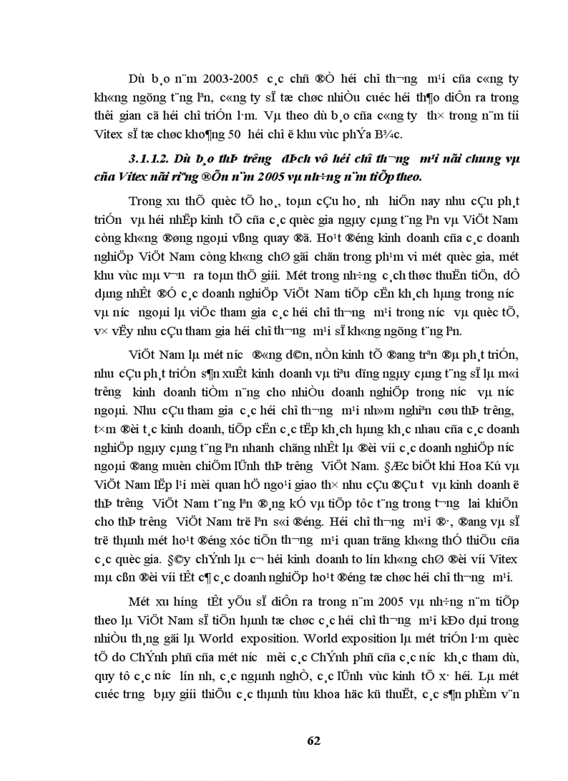 image for page Hoàn thiện tổ chức hoạt động marketing hội chợ thương mại của công ty cổ phần thương mại thương mại du lịch và hội chợ triển lãm quốc tế - Vitex.