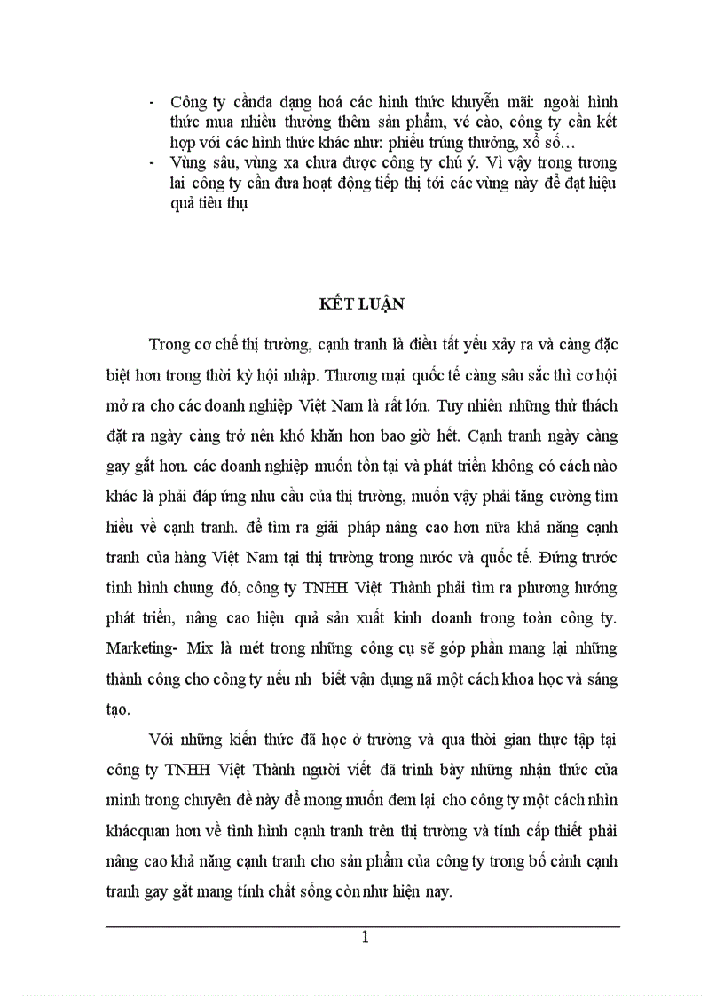 image for page Một số giải pháp Marketing- Mix nhằm nâng cao khả năng cạnh tranh cho sản phẩm thạch rau câu của công ty TNHH Việt Thành.