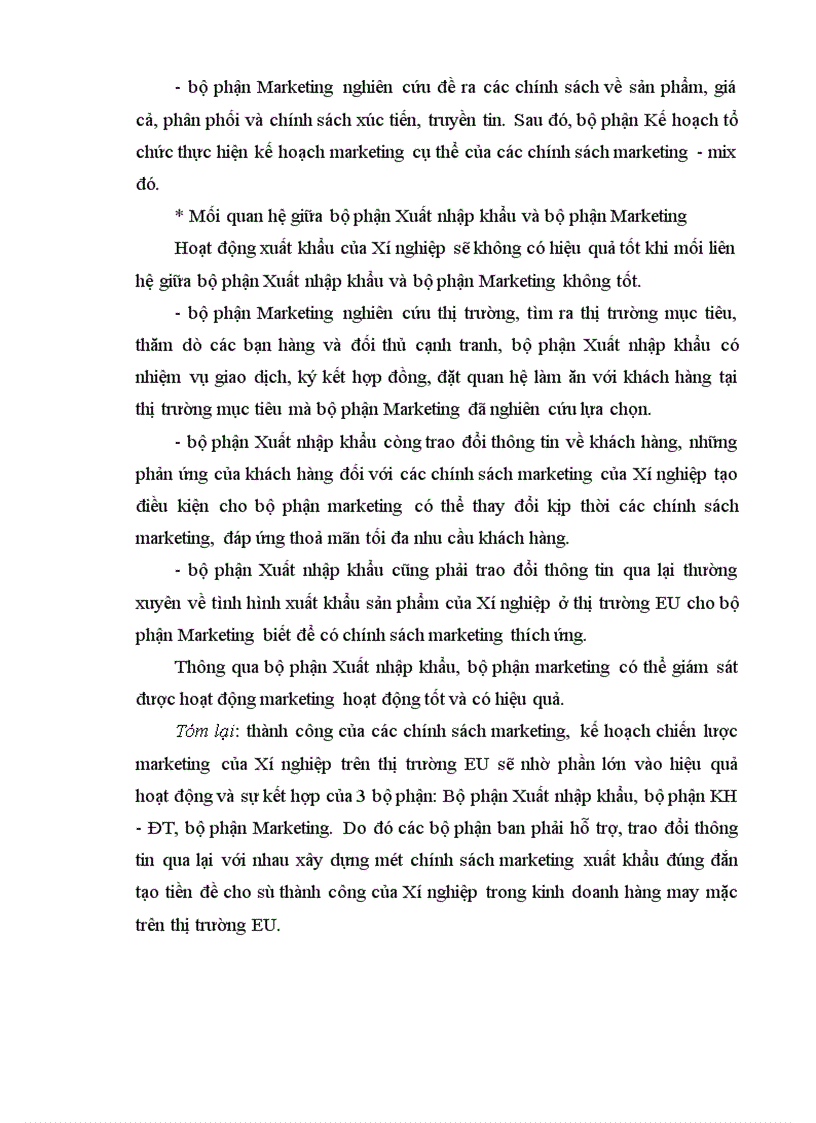 image for page Giải pháp Marketing đẩy mạnh xuất khẩu sản phẩm may mặc sang thị trường EU của Xí nghiệp may xuất khẩu Lạc Trung.