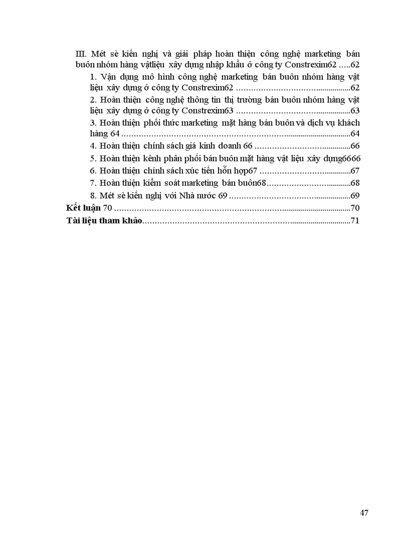 image for page Hoàn thiện công nghệ marketing bán buôn đối với nhóm hàng vật liệu xây dựng nhập khẩu tại công ty xây lắp-xuất nhập khẩu vật liệu và kỹ thuật xây dựng CONSTREXIM.