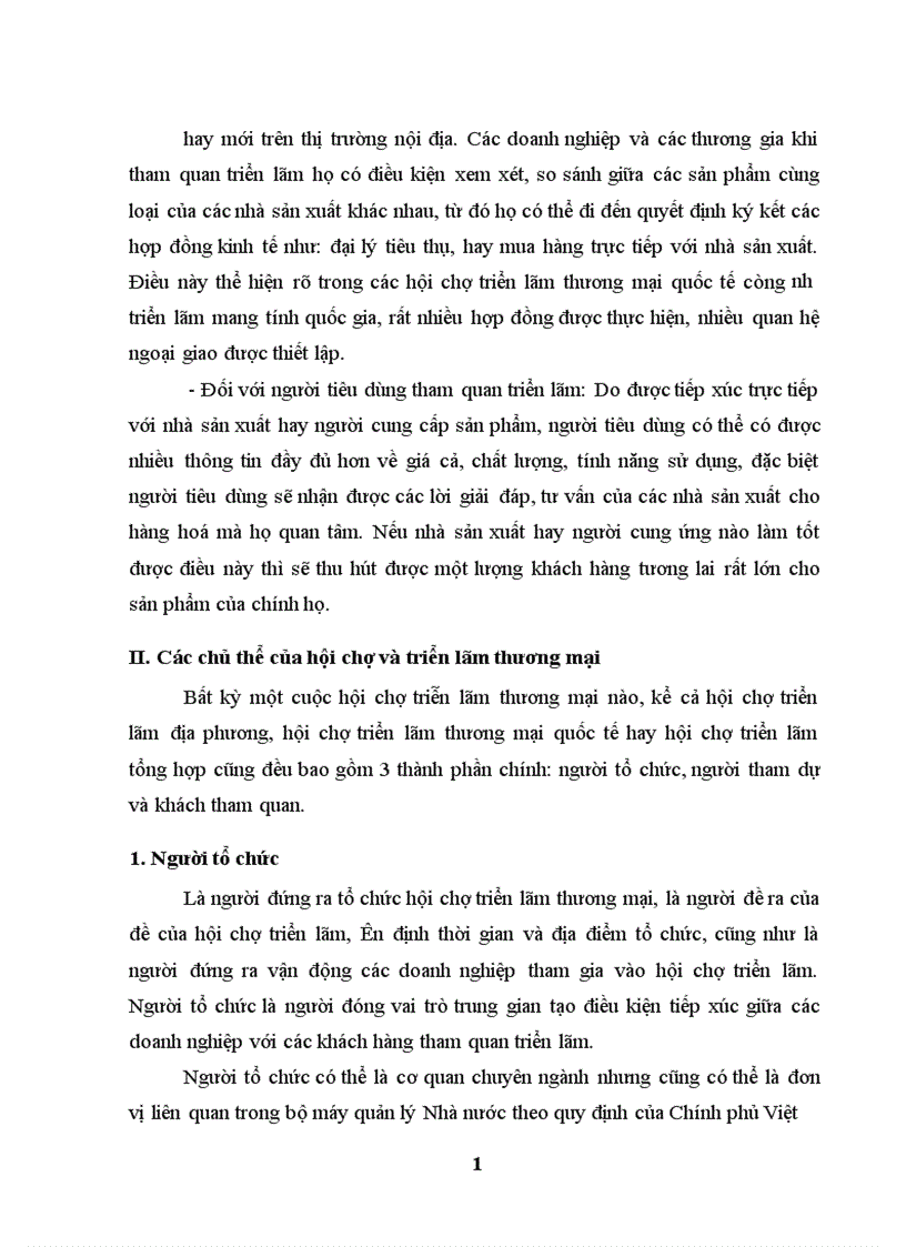 image for page Hoạt động Marketing cho sản phẩm tổ chức hội chợ triển lãm thương mại tại công ty THC: thực trạng và giải pháp.