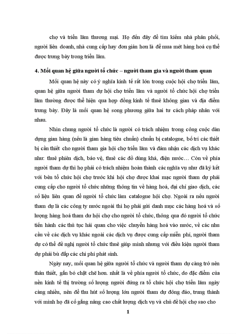 image for page Hoạt động Marketing cho sản phẩm tổ chức hội chợ triển lãm thương mại tại công ty THC: thực trạng và giải pháp.