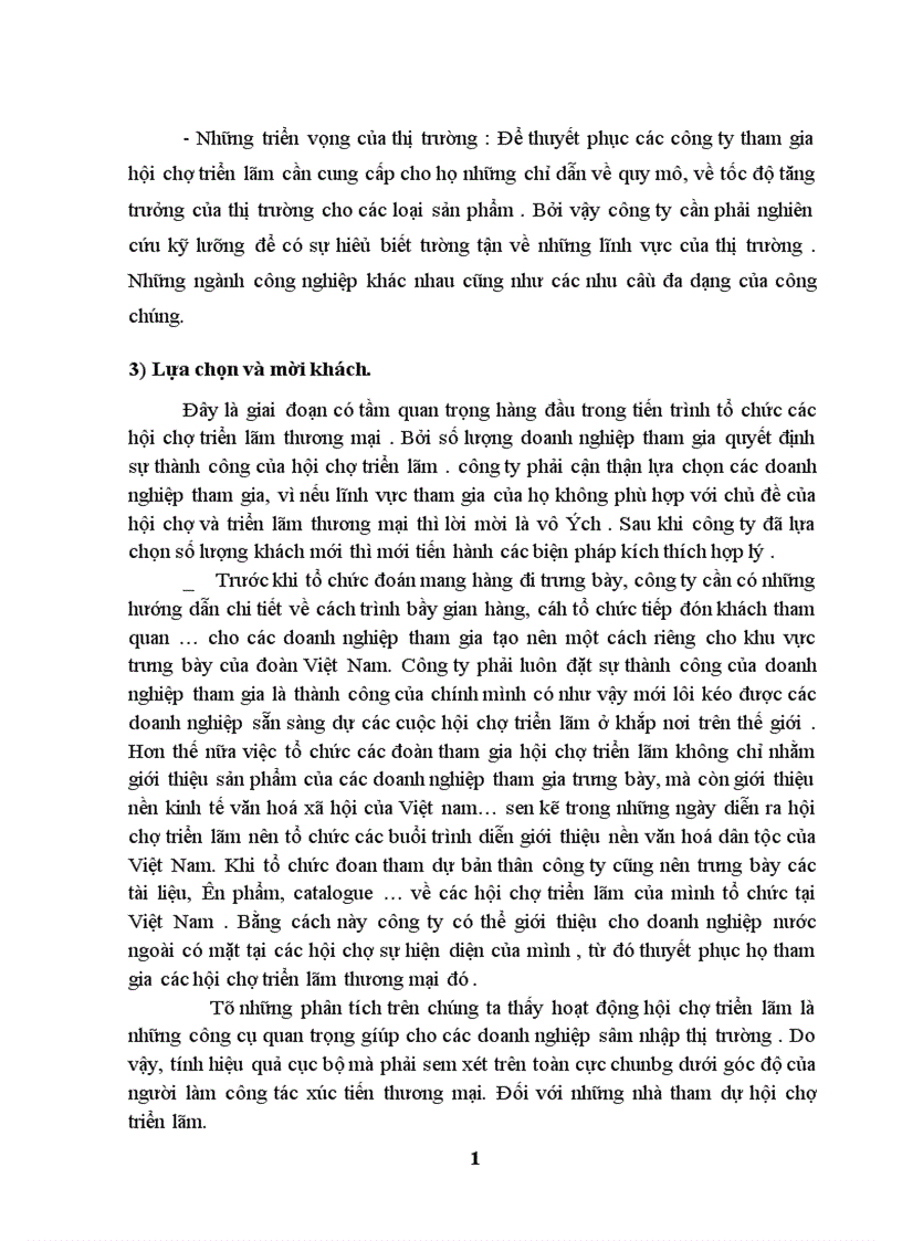 image for page Hoạt động Marketing cho sản phẩm tổ chức hội chợ triển lãm thương mại tại công ty THC: thực trạng và giải pháp.