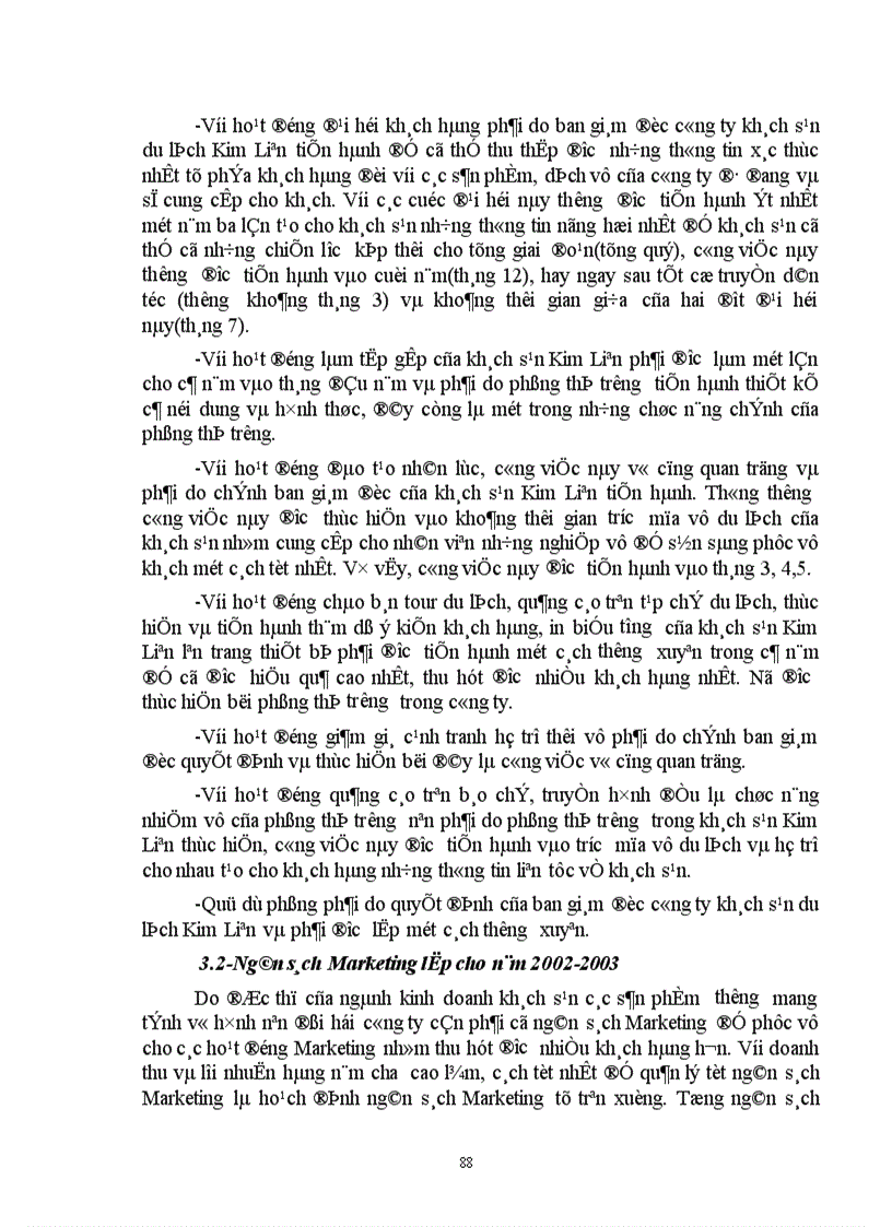 image for page Thực trạng vận dụng và một số kiến nghị nhằm hoàn thiện hoạt động Marketing-mix tại công ty khách sạn Kim Liên.