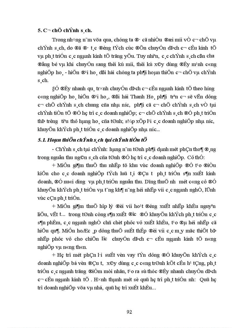 image for page Thực trạng, phương hướng và giải pháp chủ yếu nhằm đẩy mạnh chuyển dịch cơ cấu ngành kinh tế của tỉnh Thanh Hoá.