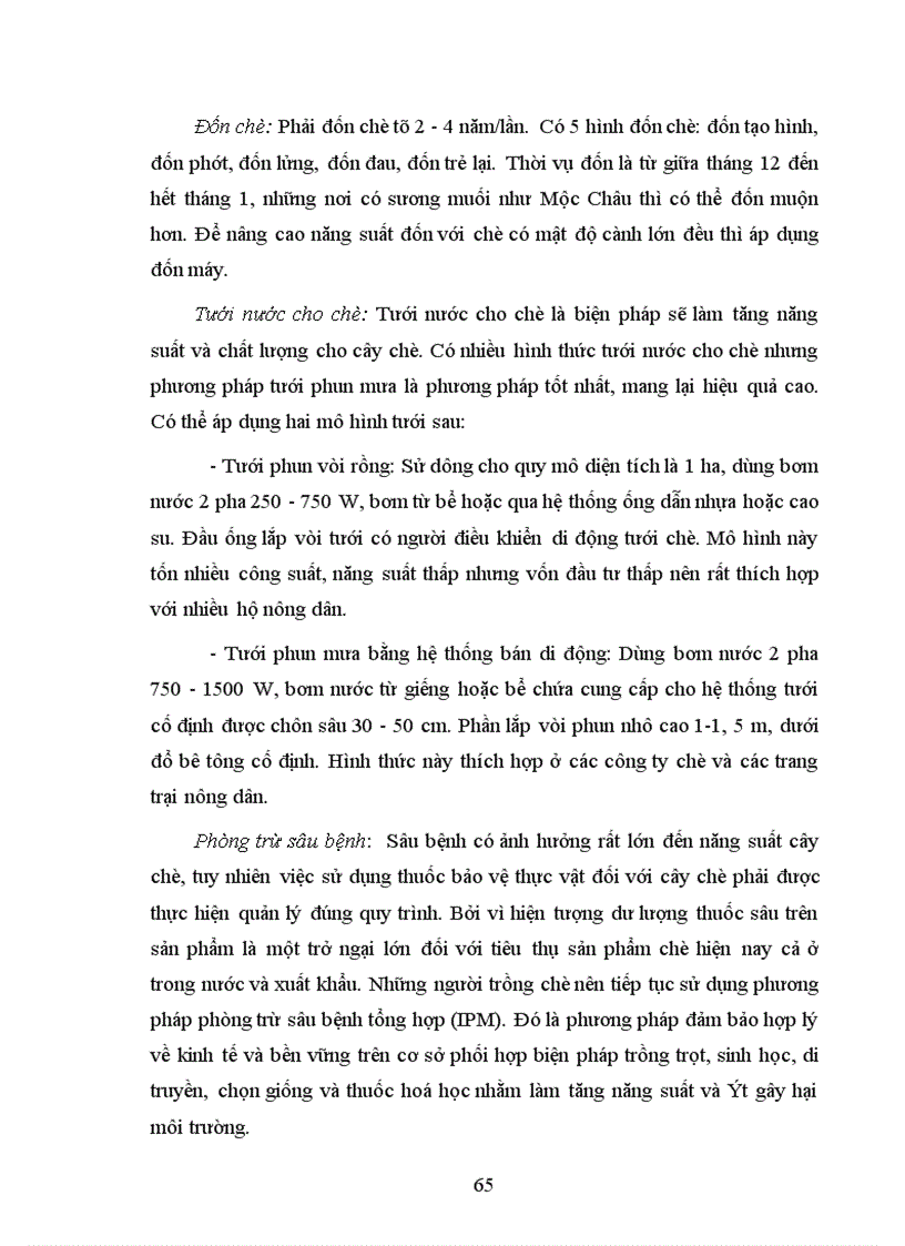 image for page Một số giải pháp nhằm phát triển sản xuất chè ở Việt Nam từ nay đến năm 2010.