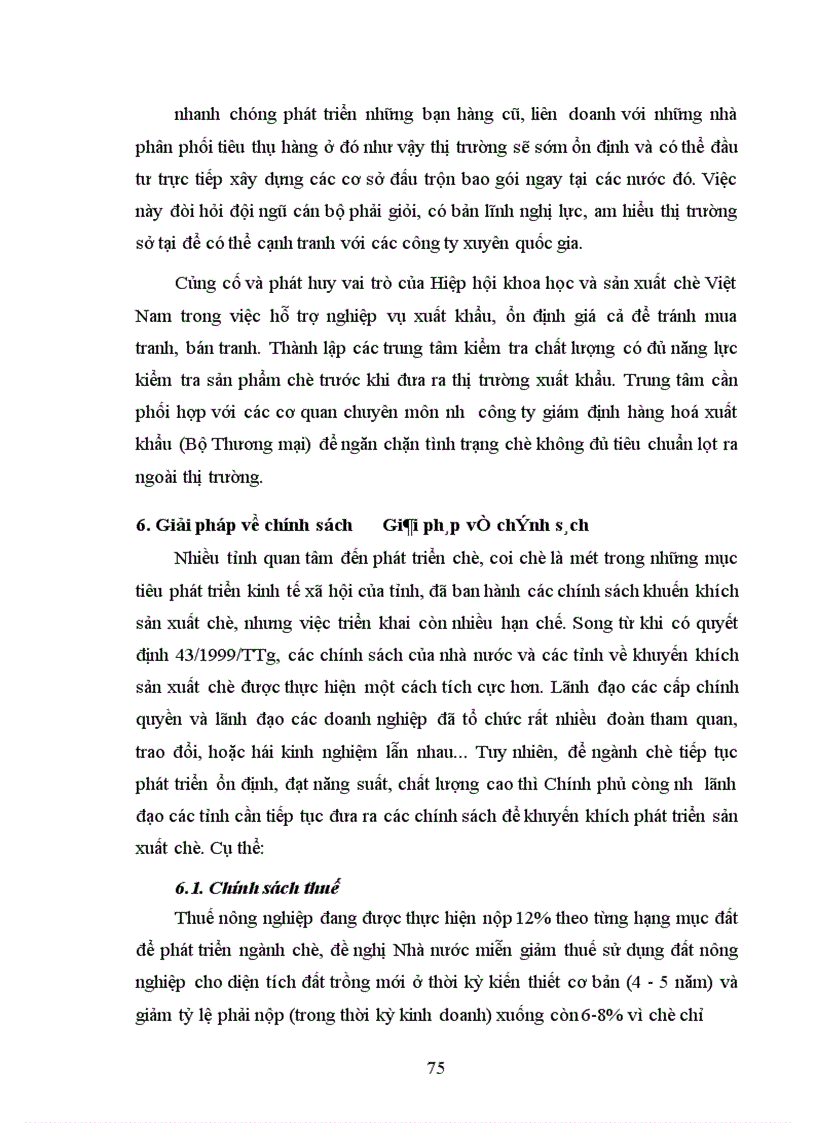 image for page Một số giải pháp nhằm phát triển sản xuất chè ở Việt Nam từ nay đến năm 2010.