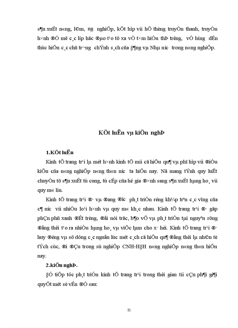 image for page Thực trạng, phương hướng và giải pháp nhằm đẩy nhanh phát triển kinh tế trang trại của tỉnh thời gian tới.