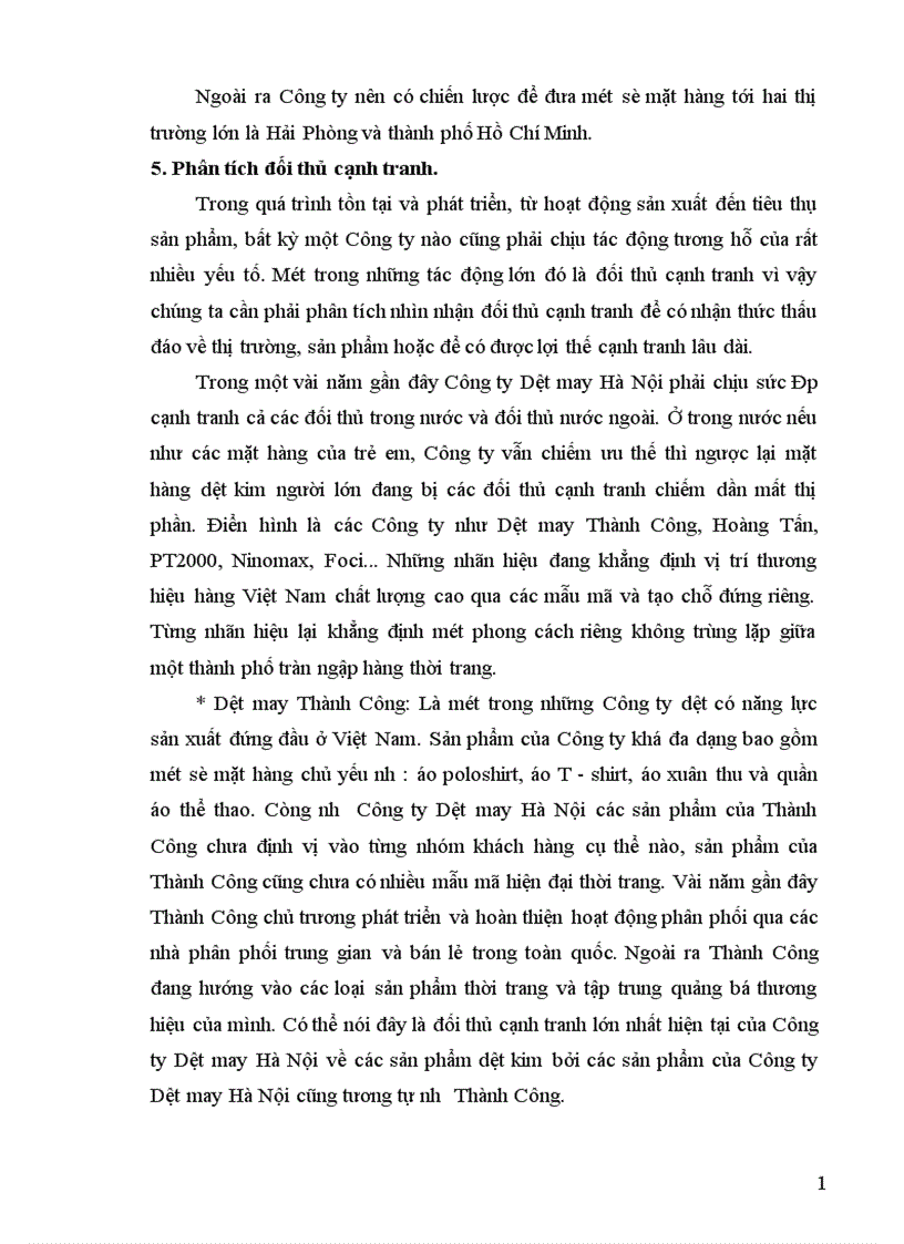 image for page Phân tích tình hình tiêu thụ và một số giải pháp nâng cao sản lượng tiêu thụ sản phẩm của Công ty Dệt may Hà Nội tại thị trường nội địa