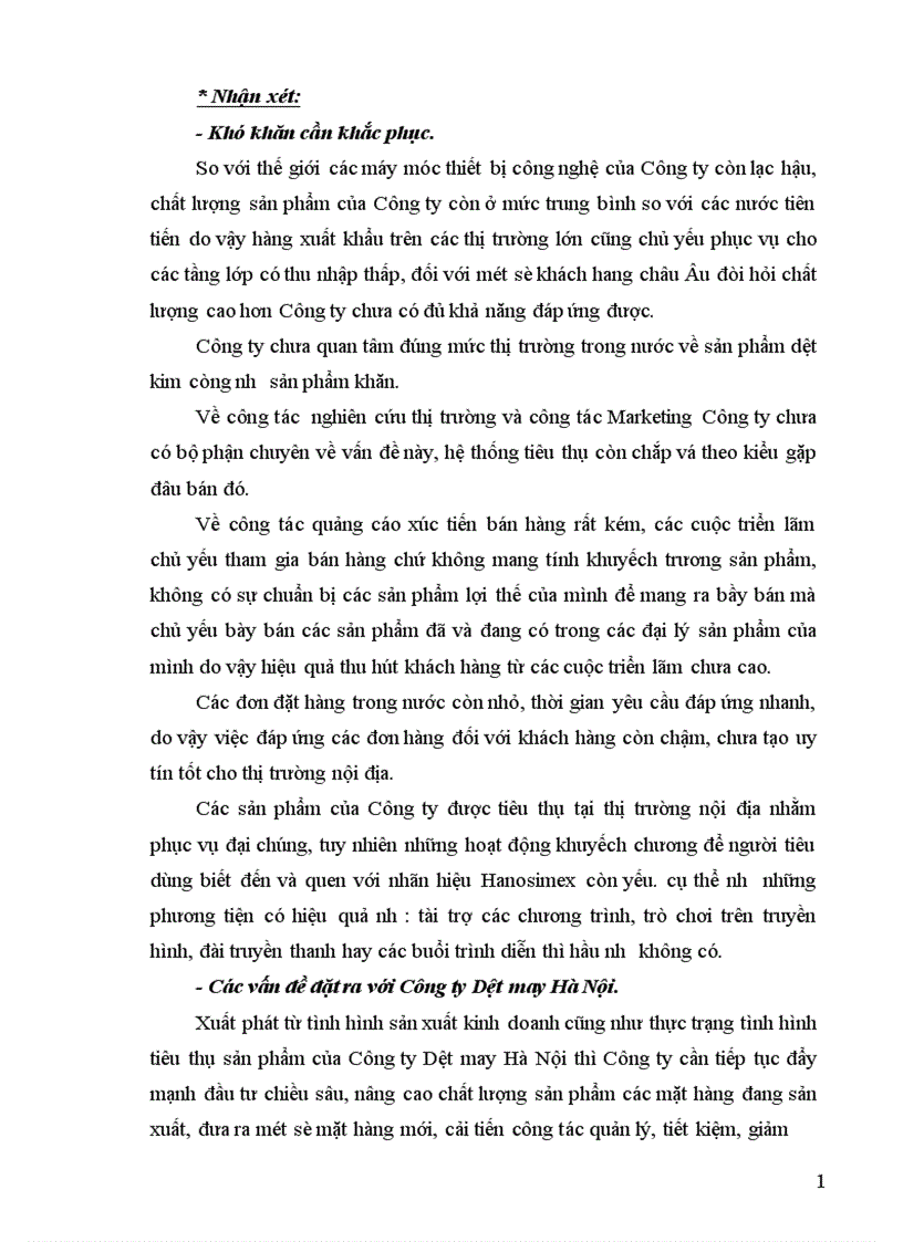 image for page Phân tích tình hình tiêu thụ và một số giải pháp nâng cao sản lượng tiêu thụ sản phẩm của Công ty Dệt may Hà Nội tại thị trường nội địa