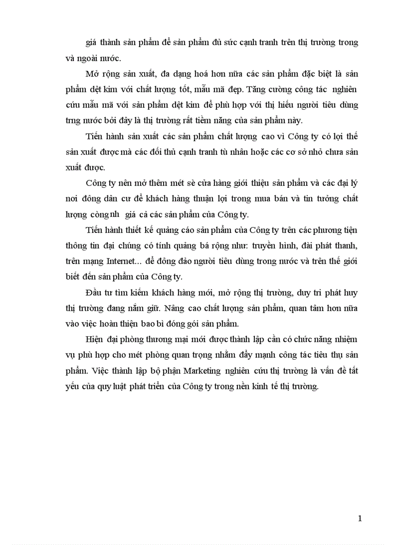 image for page Phân tích tình hình tiêu thụ và một số giải pháp nâng cao sản lượng tiêu thụ sản phẩm của Công ty Dệt may Hà Nội tại thị trường nội địa