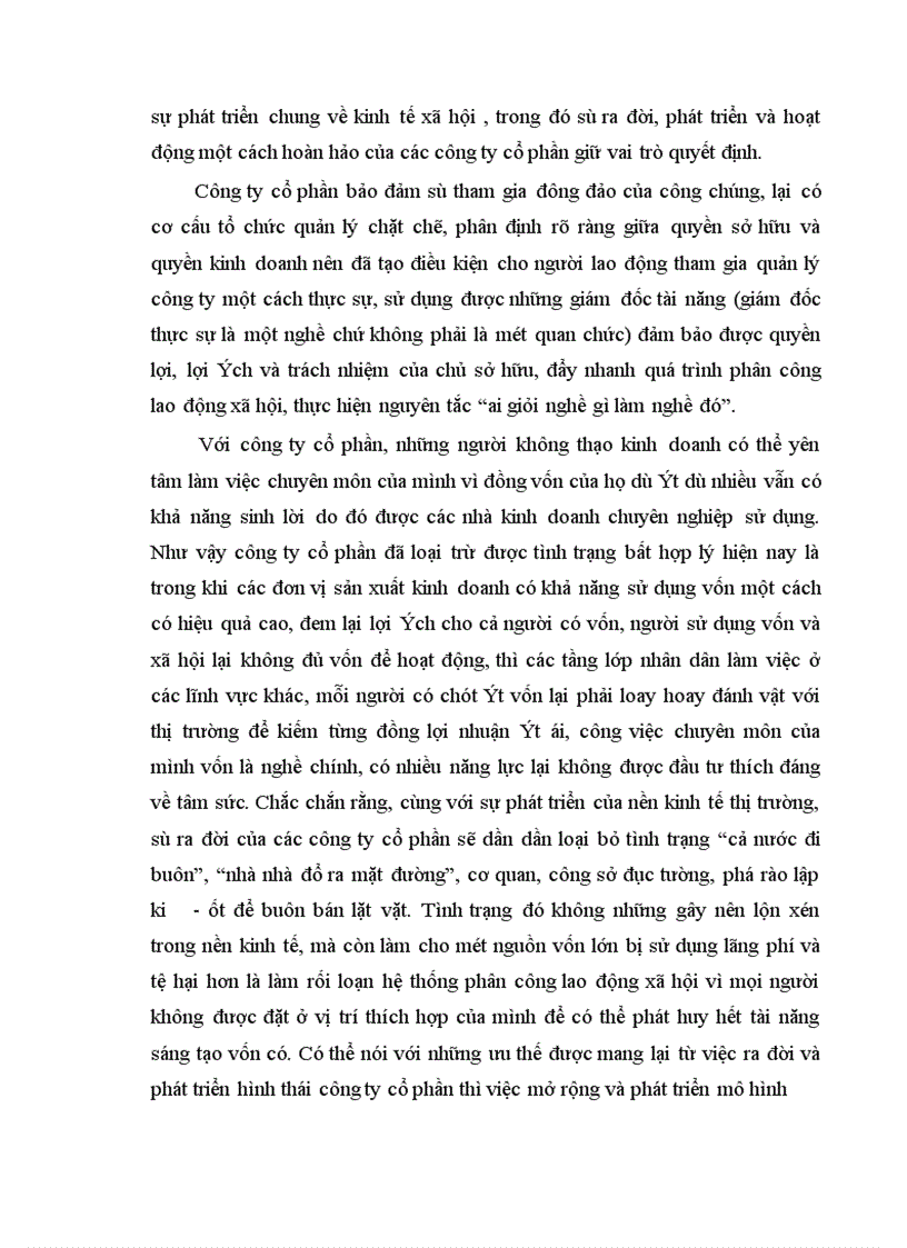 image for page Quá trình phát triển các công ty cổ phần trong nền kinh tế Việt Nam hiện nay