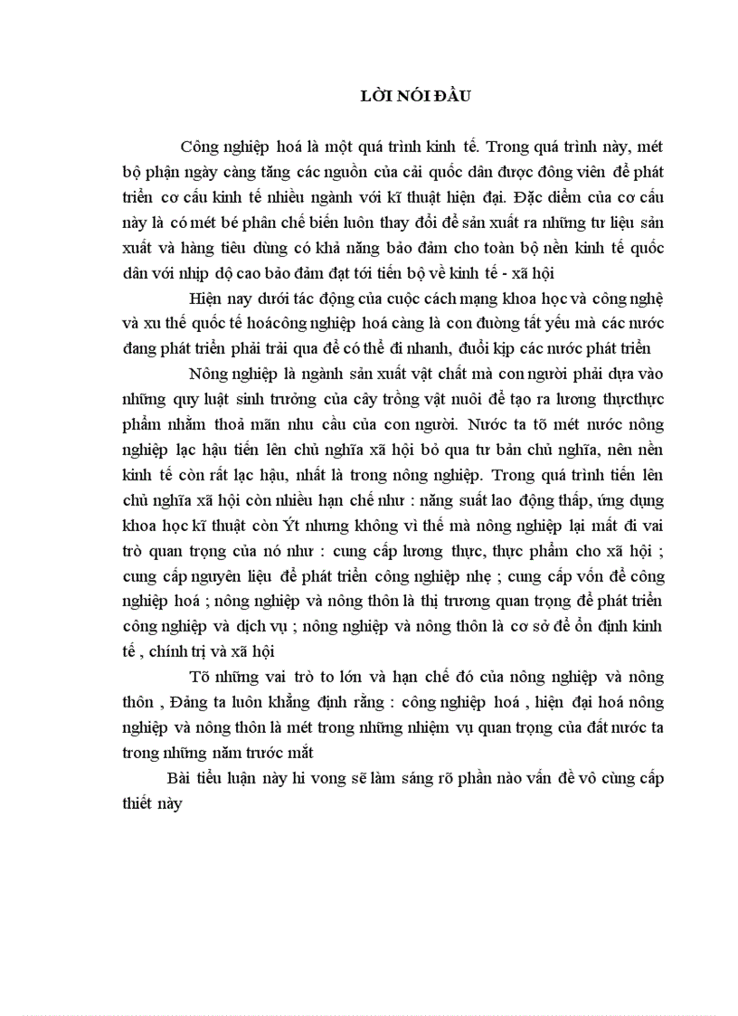 image for page Công nghiệp hoá hiện đai hoá nông nghiệp và nông rhôn hiện nay.