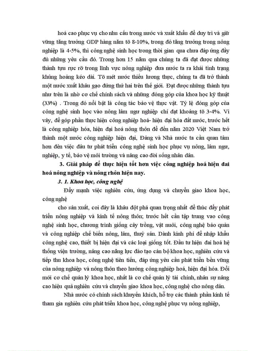 image for page Công nghiệp hoá hiện đai hoá nông nghiệp và nông rhôn hiện nay.