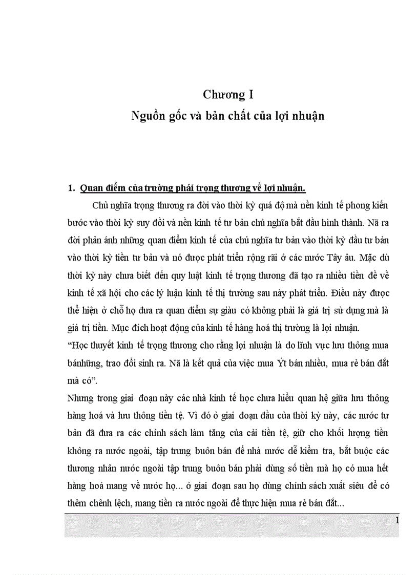 image for page Bản chất và nguồn gốc của lợi nhuận cũng như vài trò của nó trong nền kinh tế thị trường và sự vận dụng vào Việt Nam