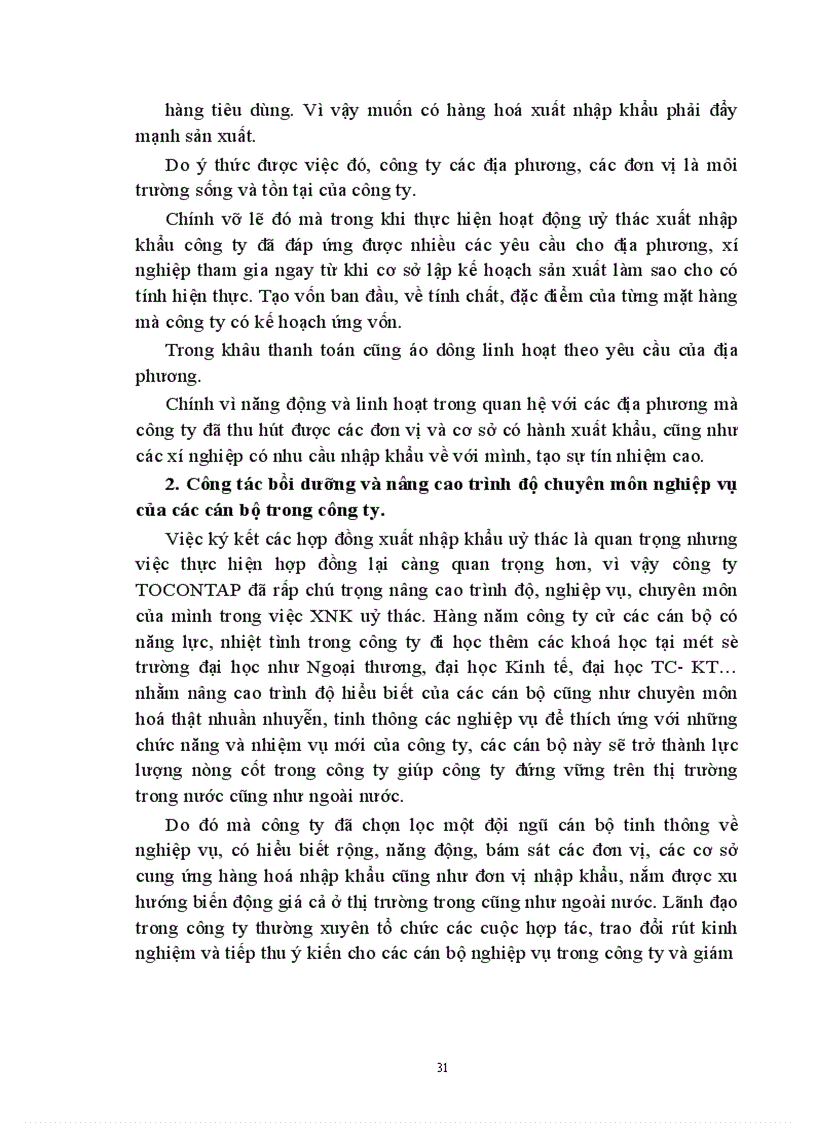 image for page Nâng cao hiệu quả xuất nhập khẩu uỷ thác ở Công ty TOCONTAP