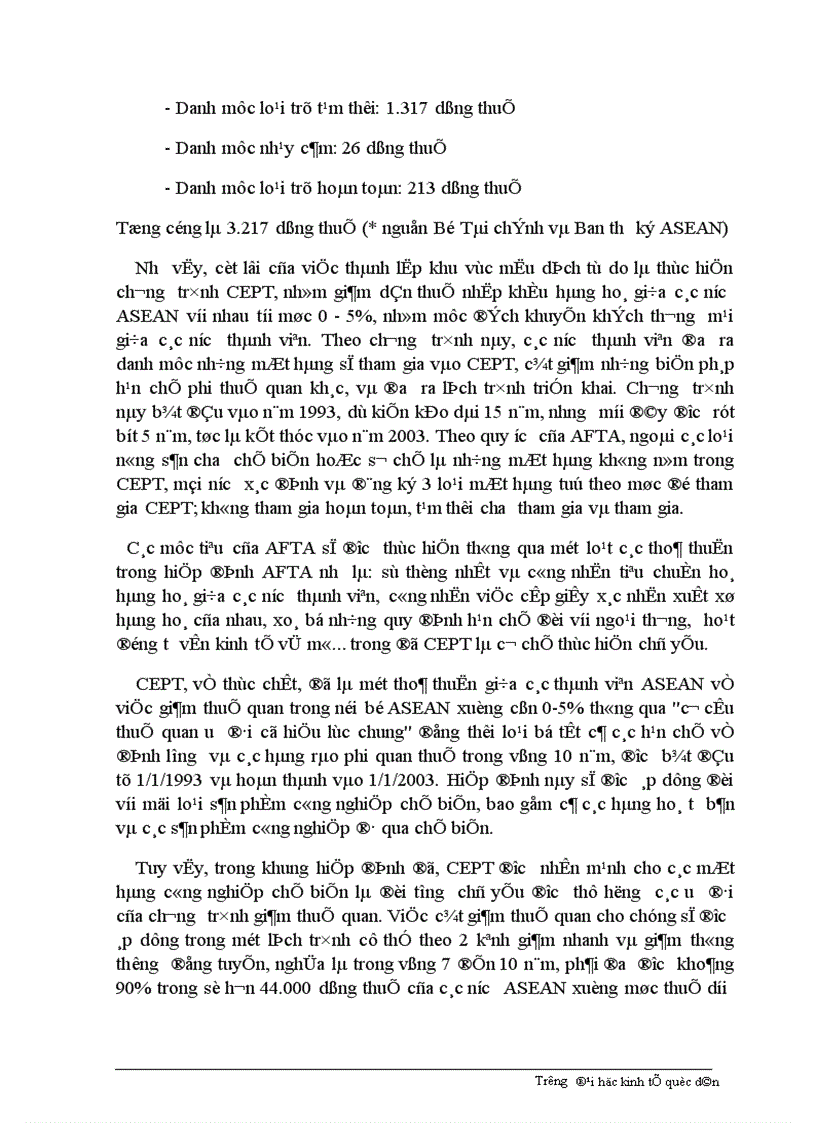 image for page Giải pháp nhằm đẩy nhanh việc thực hiện các cam kết của Việt Nam trong khuôn khổ AFTA.