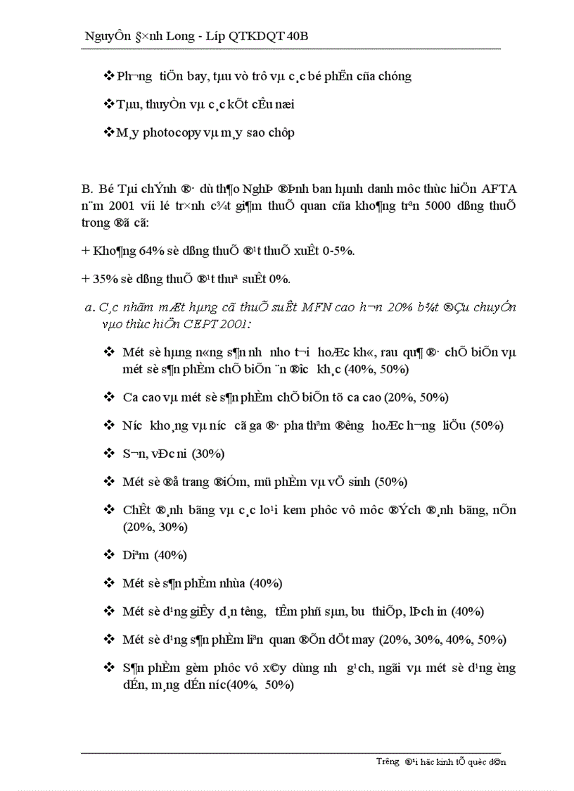 image for page Giải pháp nhằm đẩy nhanh việc thực hiện các cam kết của Việt Nam trong khuôn khổ AFTA.