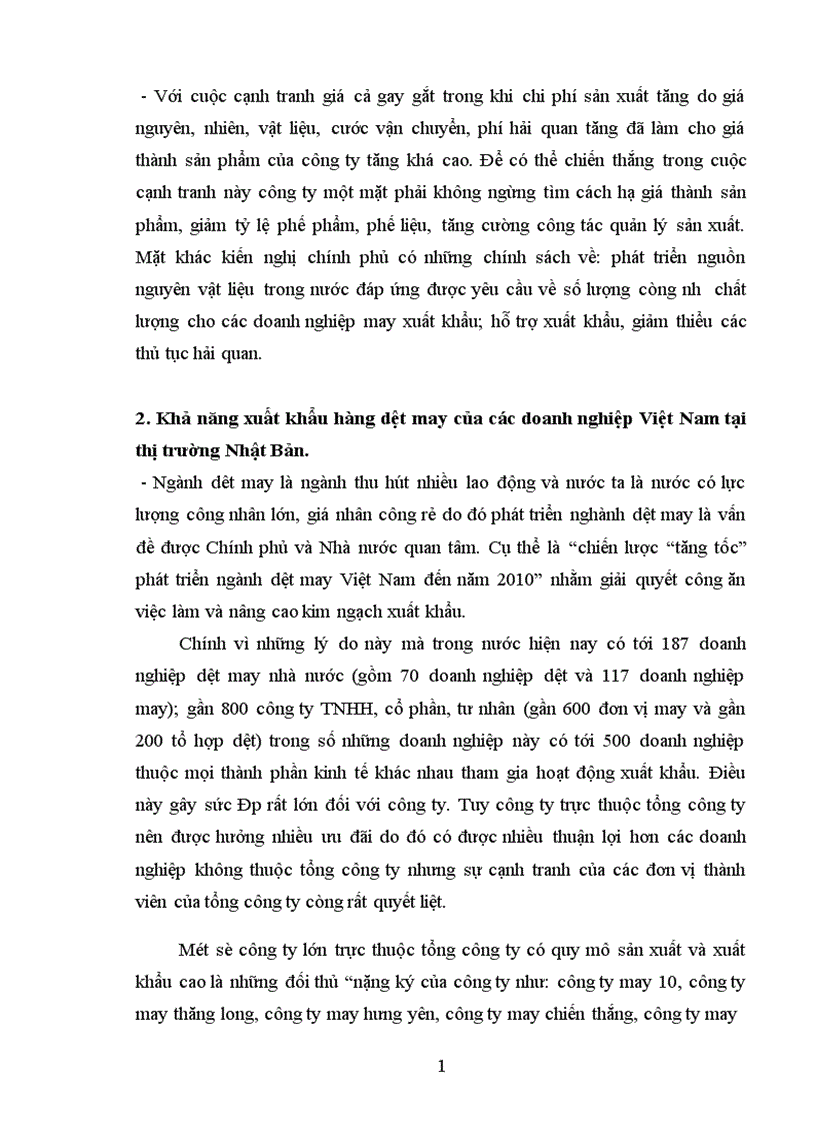 image for page Giải pháp thúc đẩy hàng dệt may của vinateximex sang thị trường Nhật Bản.