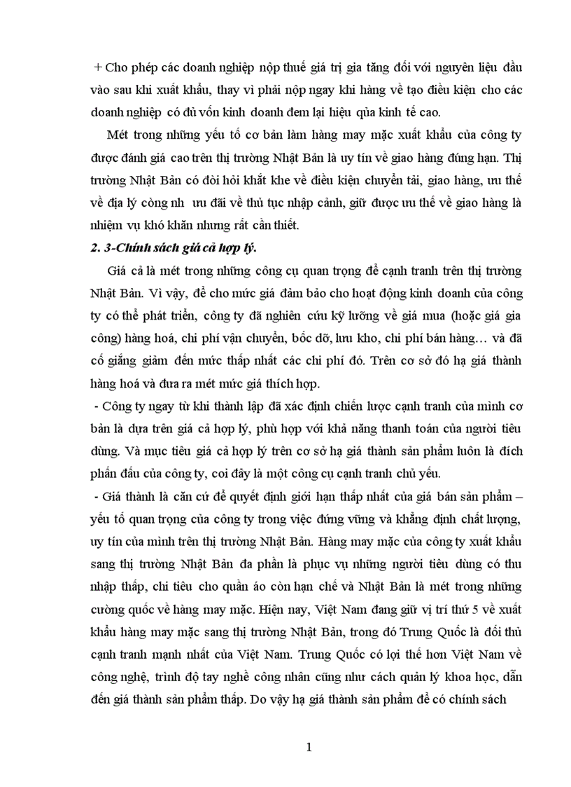 image for page Giải pháp thúc đẩy hàng dệt may của vinateximex sang thị trường Nhật Bản.